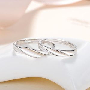 nhẫn bạc phong cách hàn quốc